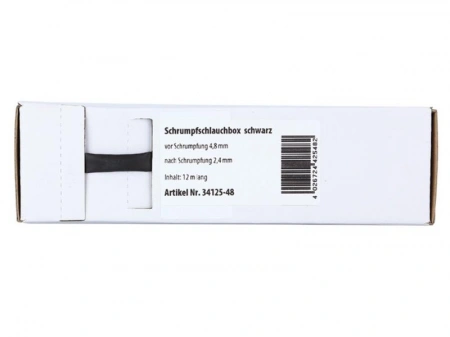 Svart Krympslang 4,8 mm² - 2,4 mm²